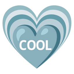 COOL button and growing heart