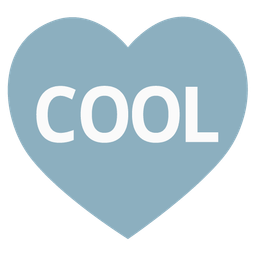 COOL button and heart suit