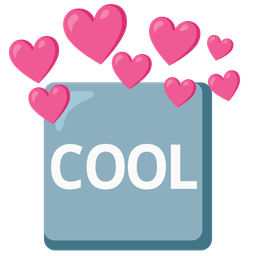 COOL button and heart with arrow