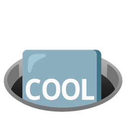 COOL button and hole