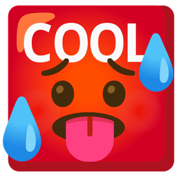 COOL button and hot face