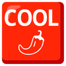 COOL button and hot pepper