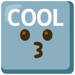 COOL button and Kissing face