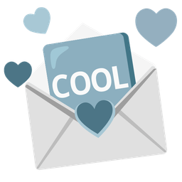 COOL button and love letter