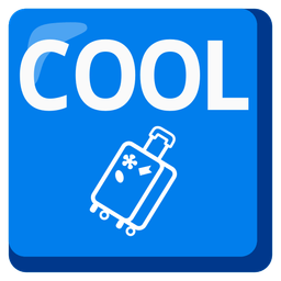 COOL button and luggage