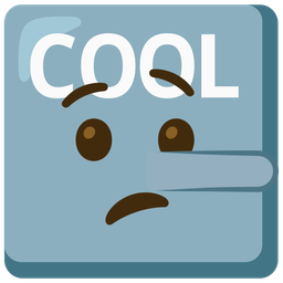 COOL button and lying face
