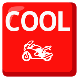 COOL button and motorcycle