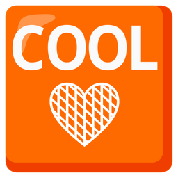 COOL button and orange heart
