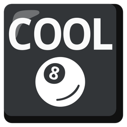 COOL button and pool 8 ball