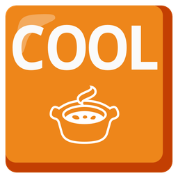 COOL button and pot of food