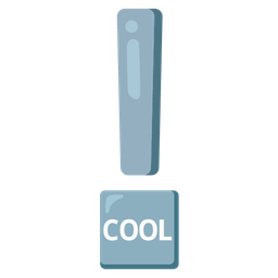 COOL button and red exclamation mark