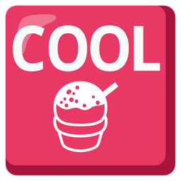 COOL button and shaved ice