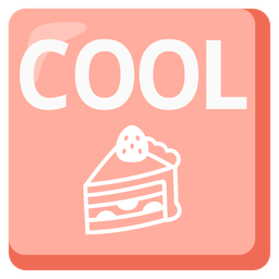 COOL button and shortcake