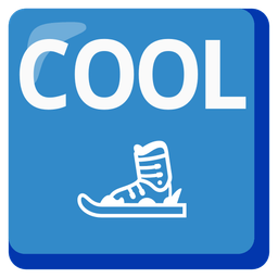 COOL button and skis