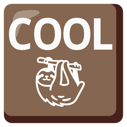 COOL button and sloth