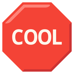 COOL button and stop sign