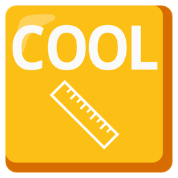 COOL button and straight ruler