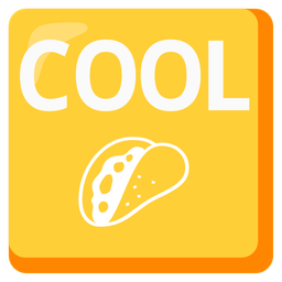 COOL button and taco