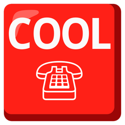 COOL button and telephone