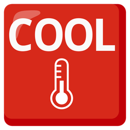 COOL button and thermometer