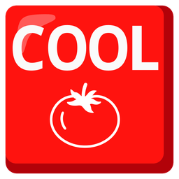 COOL button and tomato