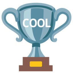 COOL button and trophy