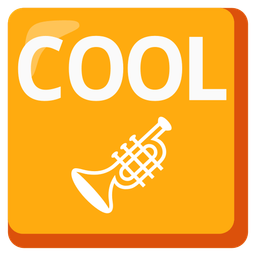 COOL button and trumpet