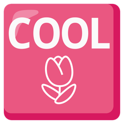 COOL button and tulip