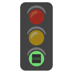 COOL button and vertical traffic light