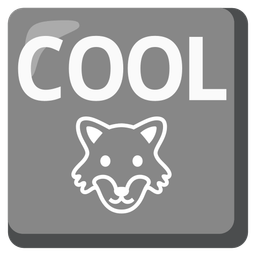 COOL button and wolf