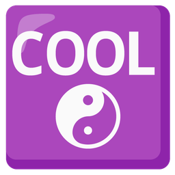 COOL button and yin yang
