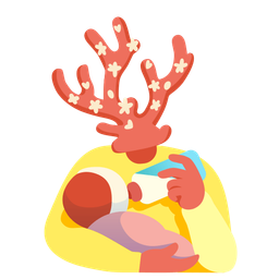 coral and baby bottle