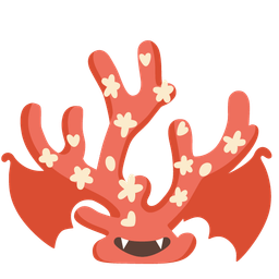 coral and bat