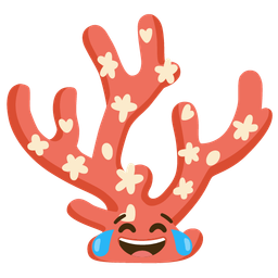 Coral and Face with tears of joy