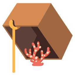 coral and mouse trap