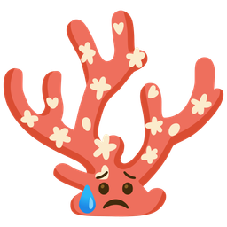 coral and sad but relieved face