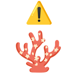 coral and warning