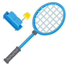 couch and lamp and badminton