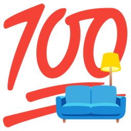 couch and lamp and hundred points