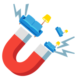 couch and lamp and magnet