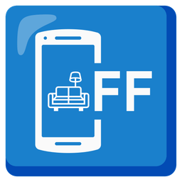 couch and lamp and mobile phone off