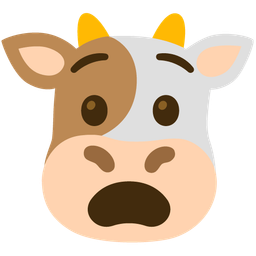Cow face and Anguished face