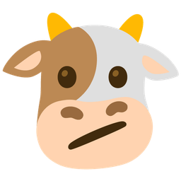 Cow face and Face with diagonal mouth