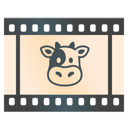Cow face and Film frames