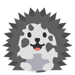 Cow face and Hedgehog