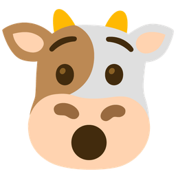 Cow face and Hushed face