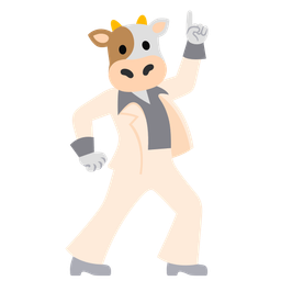 Cow face and Mirror ball