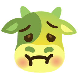Cow face and Nauseated face