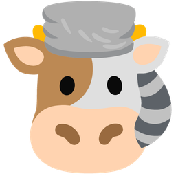 Cow face and Raccoon