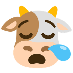 Cow face and Sleepy face